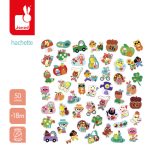 Janod: duże naklejki 50 szt. Wiosna 18m+ - obrazek 2