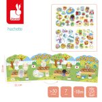 Janod Książeczka do wyklejania z naklejkami Wieś 18m+ - obrazek 4