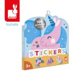 Janod: naklejki 100 szt. Jednorożce 3+