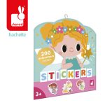 Janod: naklejki na arkuszach 200 szt. Wróżki 3+