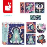 Janod: Zestaw kreatywny Malowanie kropkami Puentylizm 3D Kosmiczne zwierzęta 8+ - obrazek 4