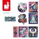 Janod: Zestaw kreatywny Malowanie kropkami Puentylizm 3D Kosmiczne zwierzęta 8+ - obrazek 2