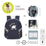 Lassig Plecak mini Tiny Outdoor Cloud dark blue - obrazek 6
