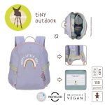 Lassig Plecak mini Tiny Outdoor Rainbow pastel lilac - obrazek 9