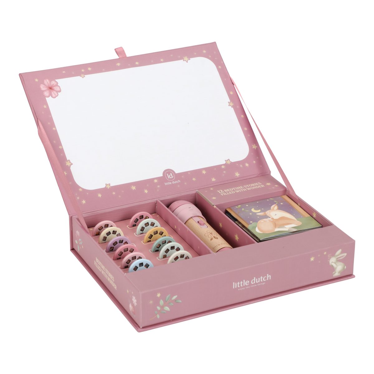 Little Dutch: latarka projektor z bajkami Róż - obrazek 2