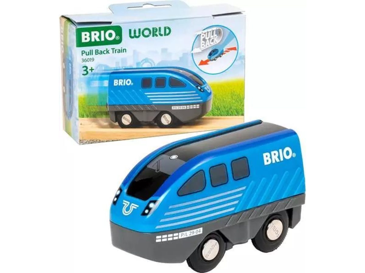 BRIO World - Pociąg Pull Back - obrazek 1