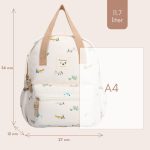 KIDZROOM: Plecak dla dzieci L Aeroplane Beige - obrazek 7