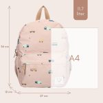 KIDZROOM: Plecak dla dzieci L Sweet Cars brown - obrazek 8