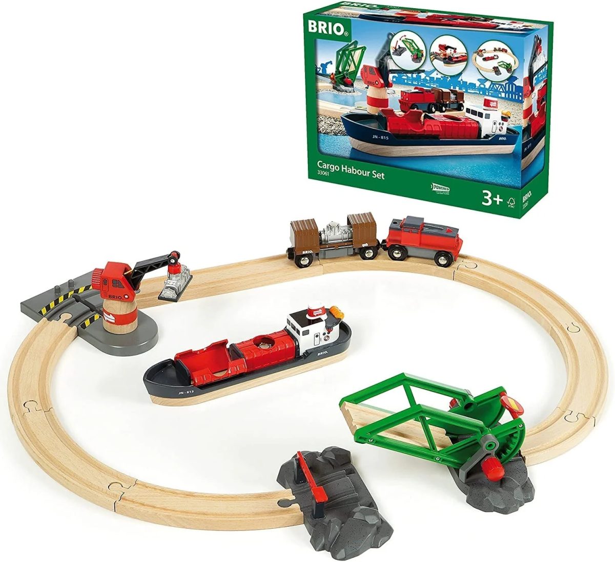 BRIO World - Port Załadunkowy KOLEJKA - obrazek 1