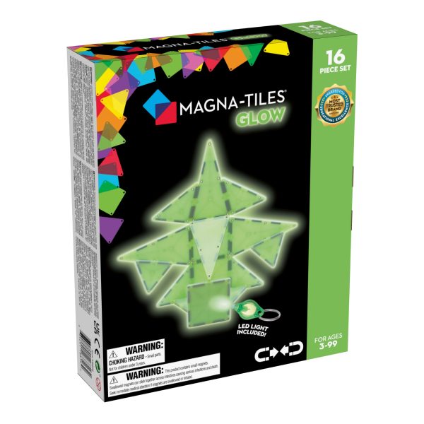 MAGNA-TILES: klocki magnetyczne Glow 16 el.