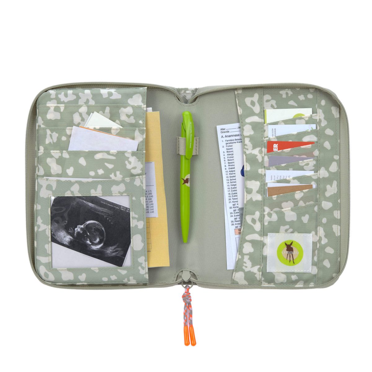 Lassig: Green Label etui na dokumenty Leo Light Khaki - obrazek 2