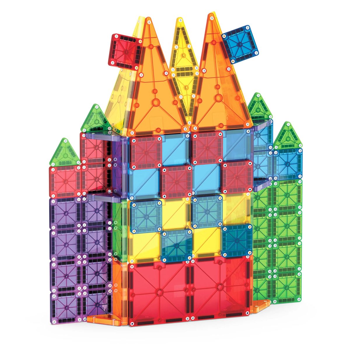 MAGNA-TILES: klocki magnetyczne COMBO microMAGS 62 el. - obrazek 4