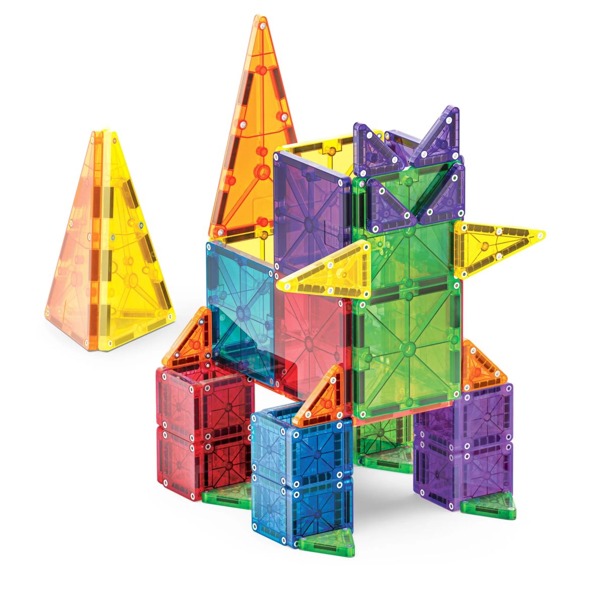 MAGNA-TILES: klocki magnetyczne COMBO microMAGS 62 el. - obrazek 3