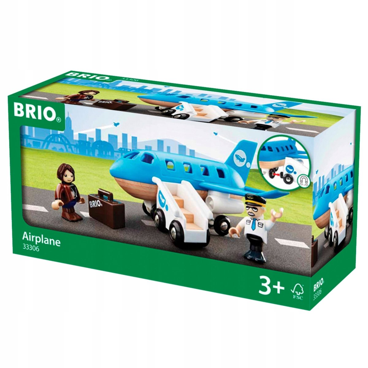 BRIO World -  Drewniany Samolot Pasażerski - obrazek 2