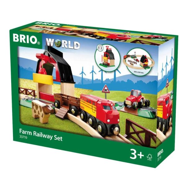 BRIO World - Kolejka Drewniana Na Farmie