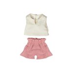 Miniland: koszulka i spodnie na ciepłą pogodę dla lalki 38 cm