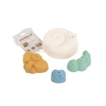 Miniland: ECO zestaw 4 foremek do piasku Chłodne Kolory