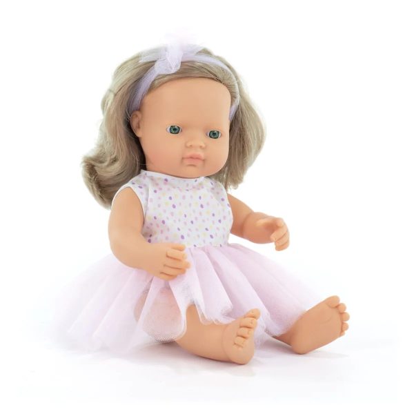 Miniland: lalka dziewczynka Europejka 38 cm Ciemny Blond My Friends & Me