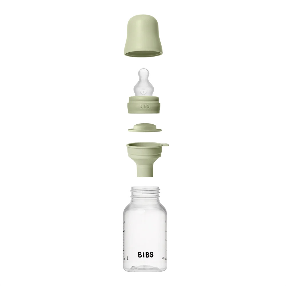 BIBS: antykolkowa butelka PLASTIC PP 150ml smoczek silikon SAGE - obrazek 3