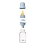 BIBS: antykolkowa butelka PLASTIC PP 150ml smoczek kauczuk BABY BLUE - obrazek 2
