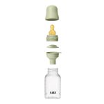 BIBS: antykolkowa butelka PLASTIC PP 150ml smoczek kauczuk SAGE - obrazek 3