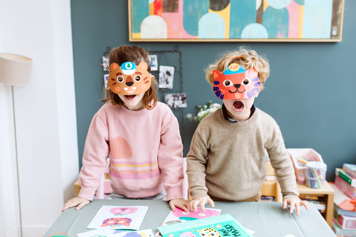 OMY X Gallimard®: zestaw kreatywny Ani Masks / MASKI 3+ - obrazek 2