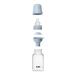BIBS: antykolkowa butelka PLASTIC PP 150ml smoczek silikon BABY BLUE - obrazek 3
