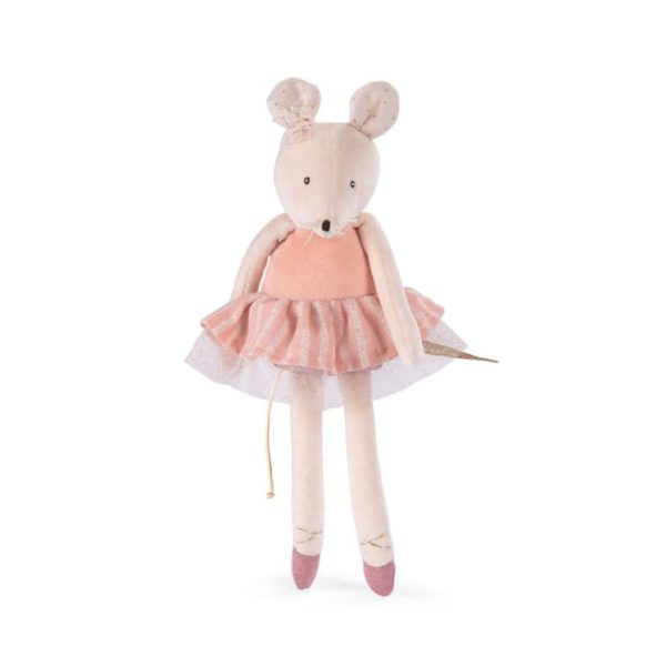 Moulin Roty: Maskotka różowa myszka SZKOŁA TAŃCA / Ecole de Danse