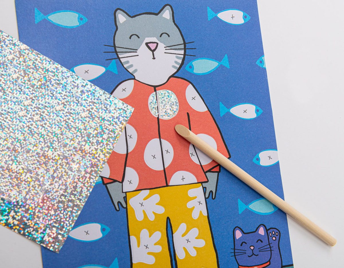 Moulin Roty: Zestaw z folią transferową LES LOUFOQUES 6+ - obrazek 4