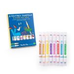 Moulin Roty: Zestaw dwustronnych mazaków ze stempelkami 4+