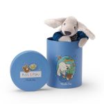 Moulin Roty: Maskotka piesek PILOU w pudełku / Puce & Pilou