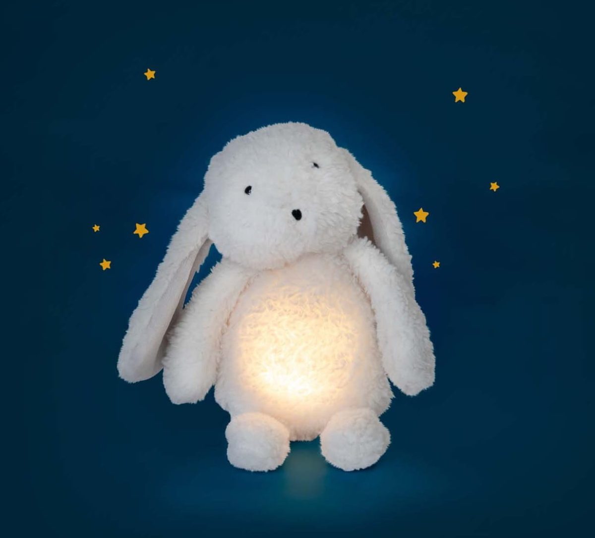 Moulin Roty: Pluszowa lampka królik 30cm / PUCE & PILOU - obrazek 2