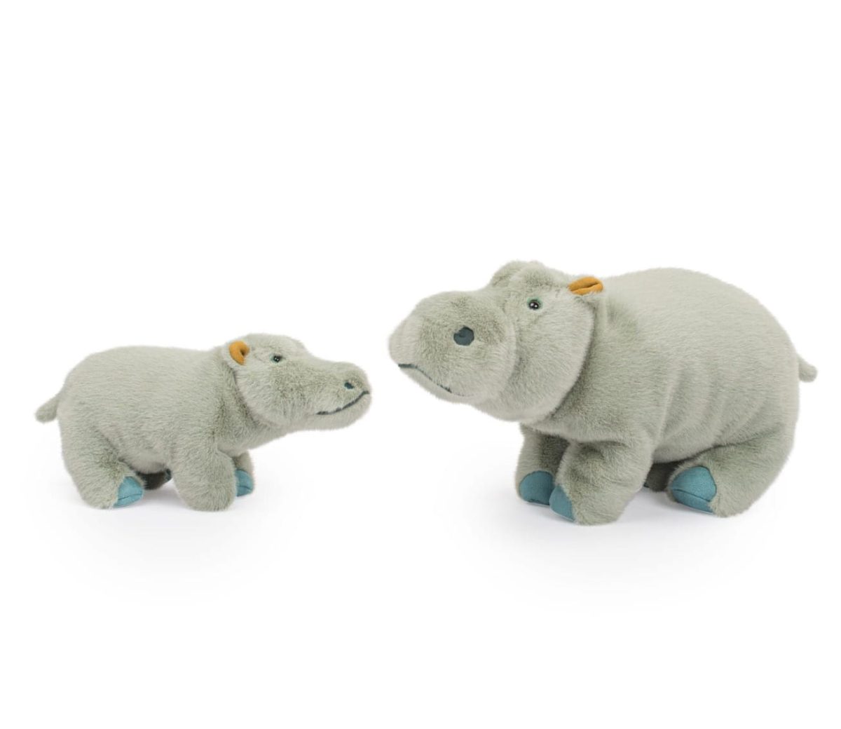 Moulin Roty: Maskotka duży hipopotam 43cm DOOKOŁA ŚWIATA - obrazek 3