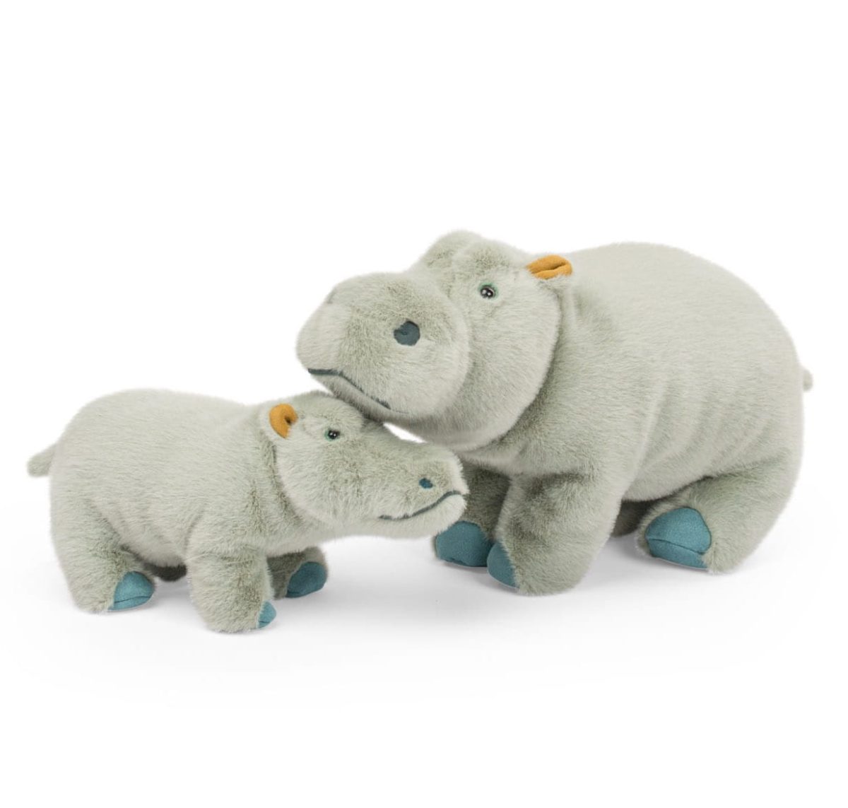 Moulin Roty: Maskotka duży hipopotam 43cm DOOKOŁA ŚWIATA - obrazek 2