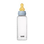 BIBS: antykolkowa butelka PLASTIC PP 270ml smoczek kauczuk BABY BLUE - obrazek 2