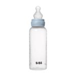 BIBS: antykolkowa butelka PLASTIC PP 270ml smoczek silikon BABY BLUE - obrazek 2