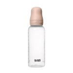 BIBS: antykolkowa butelka PLASTIC PP 270ml smoczek silikon BLUSH