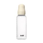 BIBS: antykolkowa butelka PLASTIC PP 270ml smoczek silikon IVORY