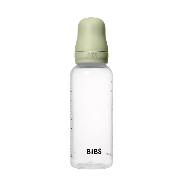 BIBS: antykolkowa butelka PLASTIC PP 270ml smoczek kauczuk SAGE