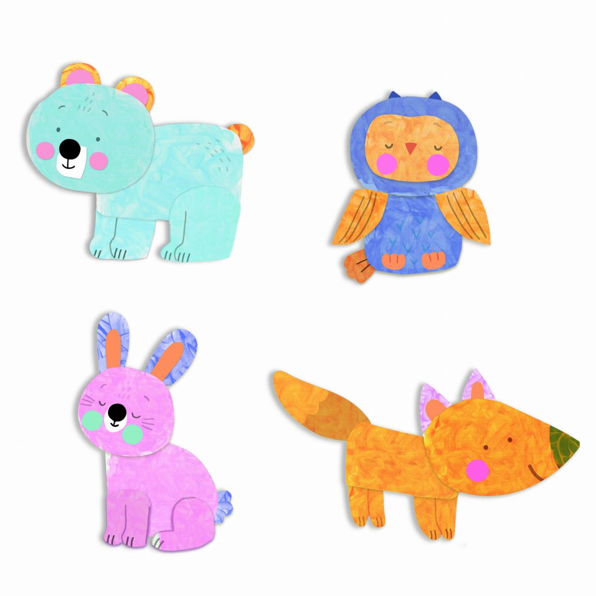 Djeco: Zestaw artystyczny WSPÓLNE MALOWANIE 18m+ - obrazek 2