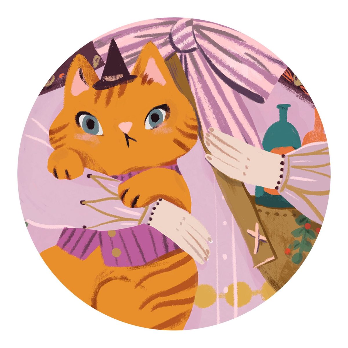 Djeco: Puzzle kartonowe gigant CZARODZIEJKA LILY 36 el. - obrazek 3