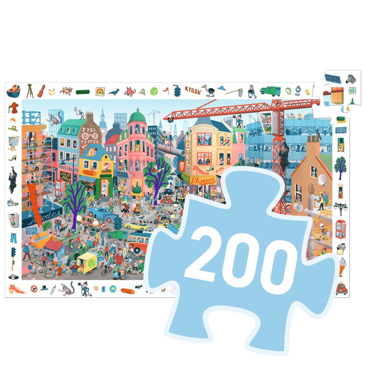 Djeco: Puzzle obserwacja MIASTO 200 el. - obrazek 3