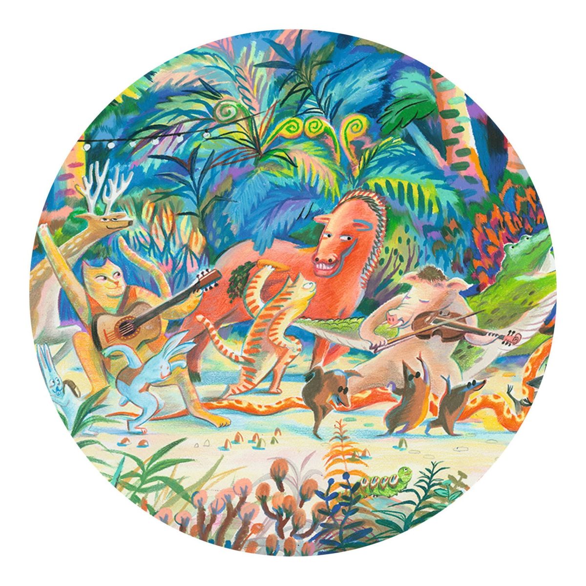 Djeco: Puzzle gallery LEŚNA ORKIESTRA 200 el. - obrazek 2