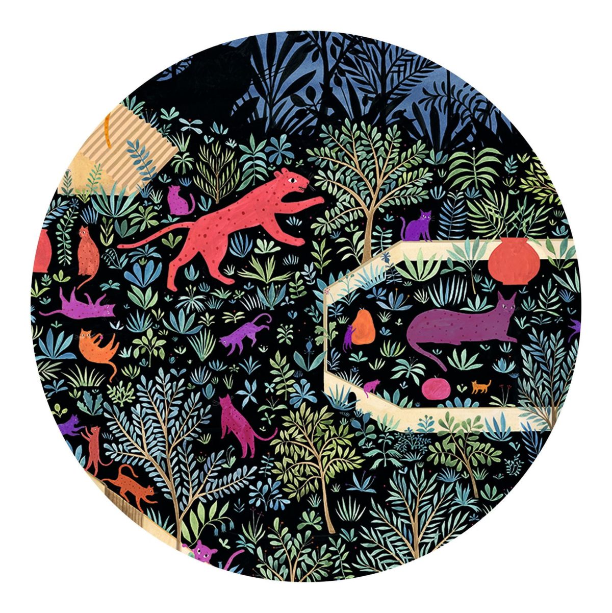 Djeco: Puzzle gallery KRÓLESTWO KOTÓW 500 el. - obrazek 3