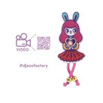 Djeco: Zestaw artystyczny przypinka BUNNY z LED 9+ - obrazek 3