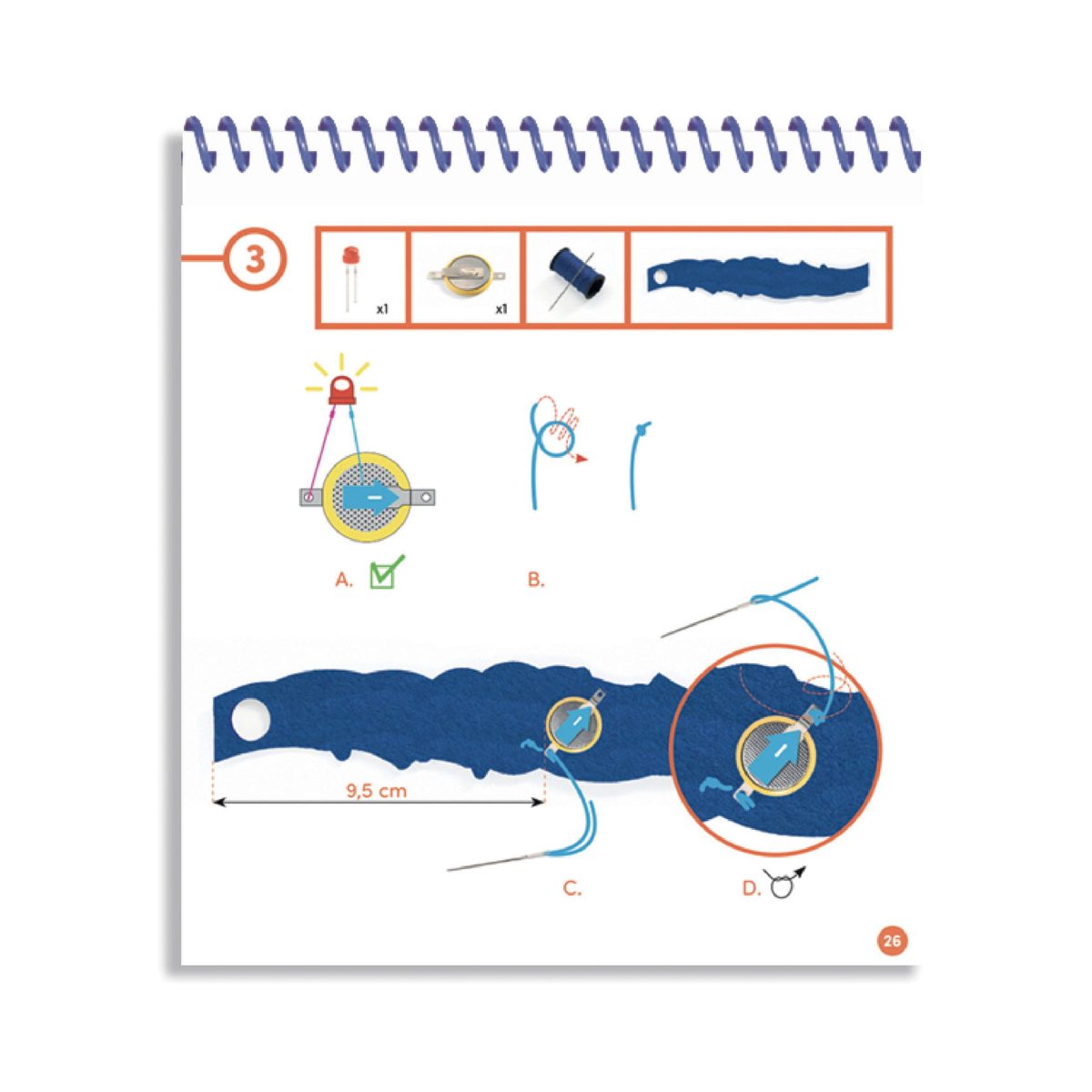 Djeco: Zestaw artystyczny bransoletka NOVA z LED 9+ - obrazek 5