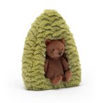 JellyCat: Leśny Domek Zielony Szałas Miś 19 cm - obrazek 2