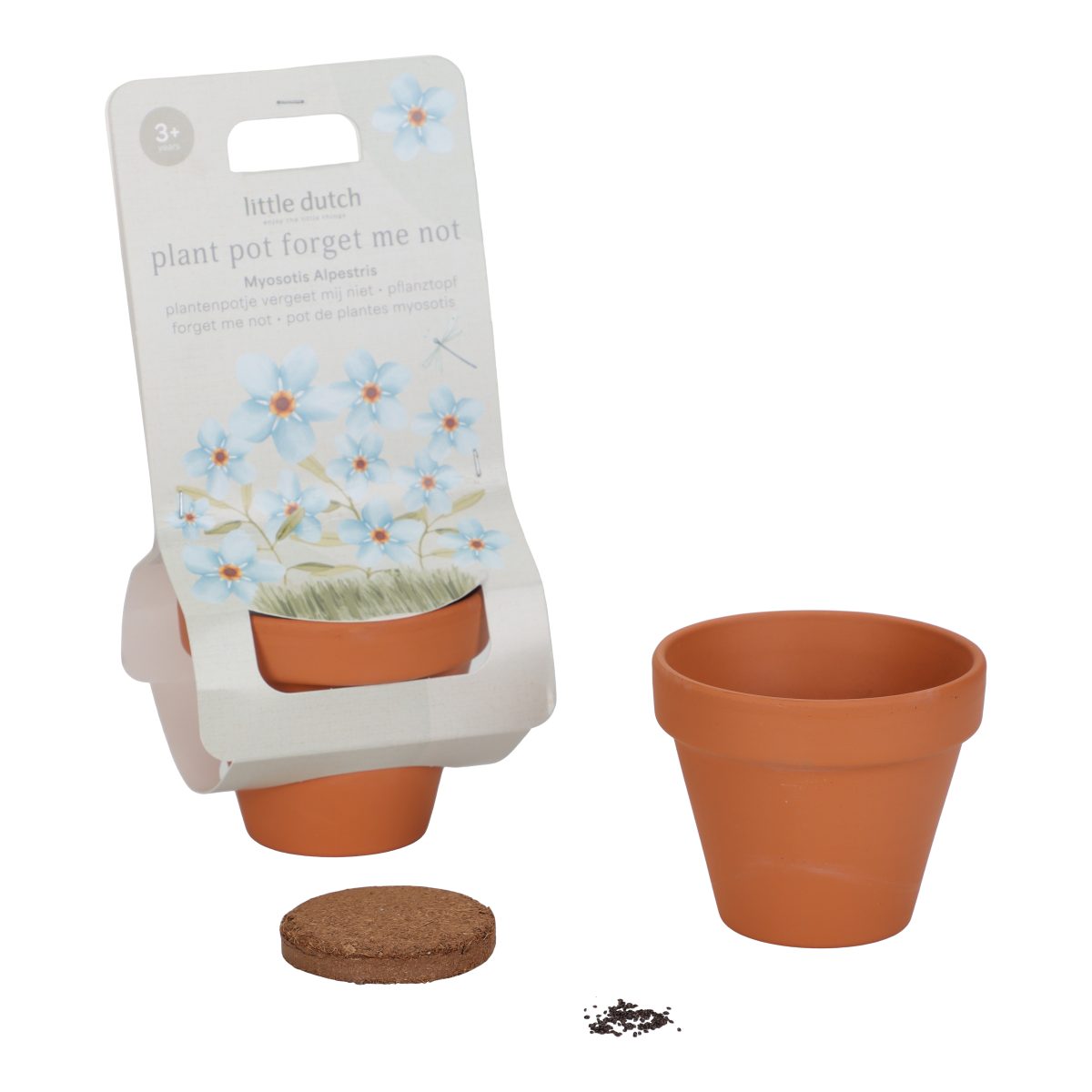 LD9132 plant pot forget me not_2 Little Dutch: niezapominajka do samodzielnej uprawy - obrazek 2