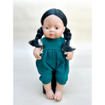 Lillitoy: bloomersy muślinowe dla lalki 38cm Botanical Green | MINILAND