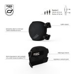 SCOOTANDRIDE: zestaw ochraniaczy dla dzieci S Black - obrazek 2